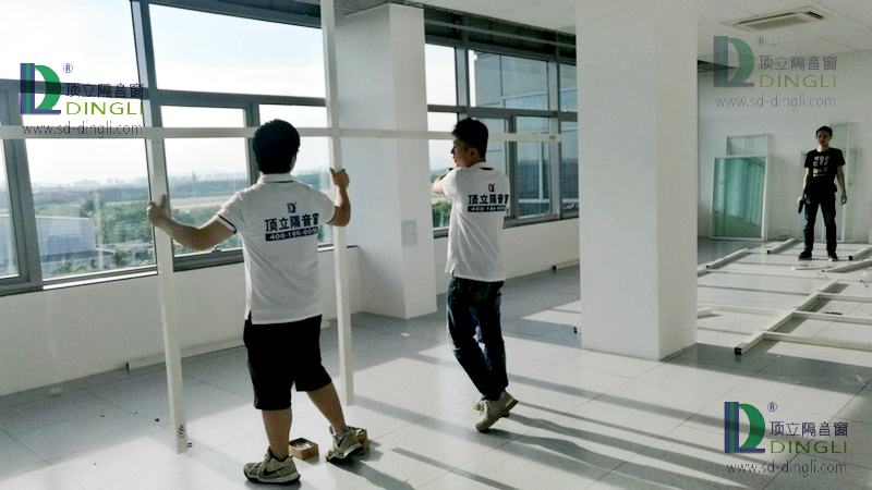頂立隔音隔音窗安裝現場
